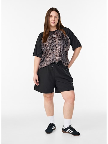 T-shirt fonctionnel 'Anicola' Active by Zizzi en marron