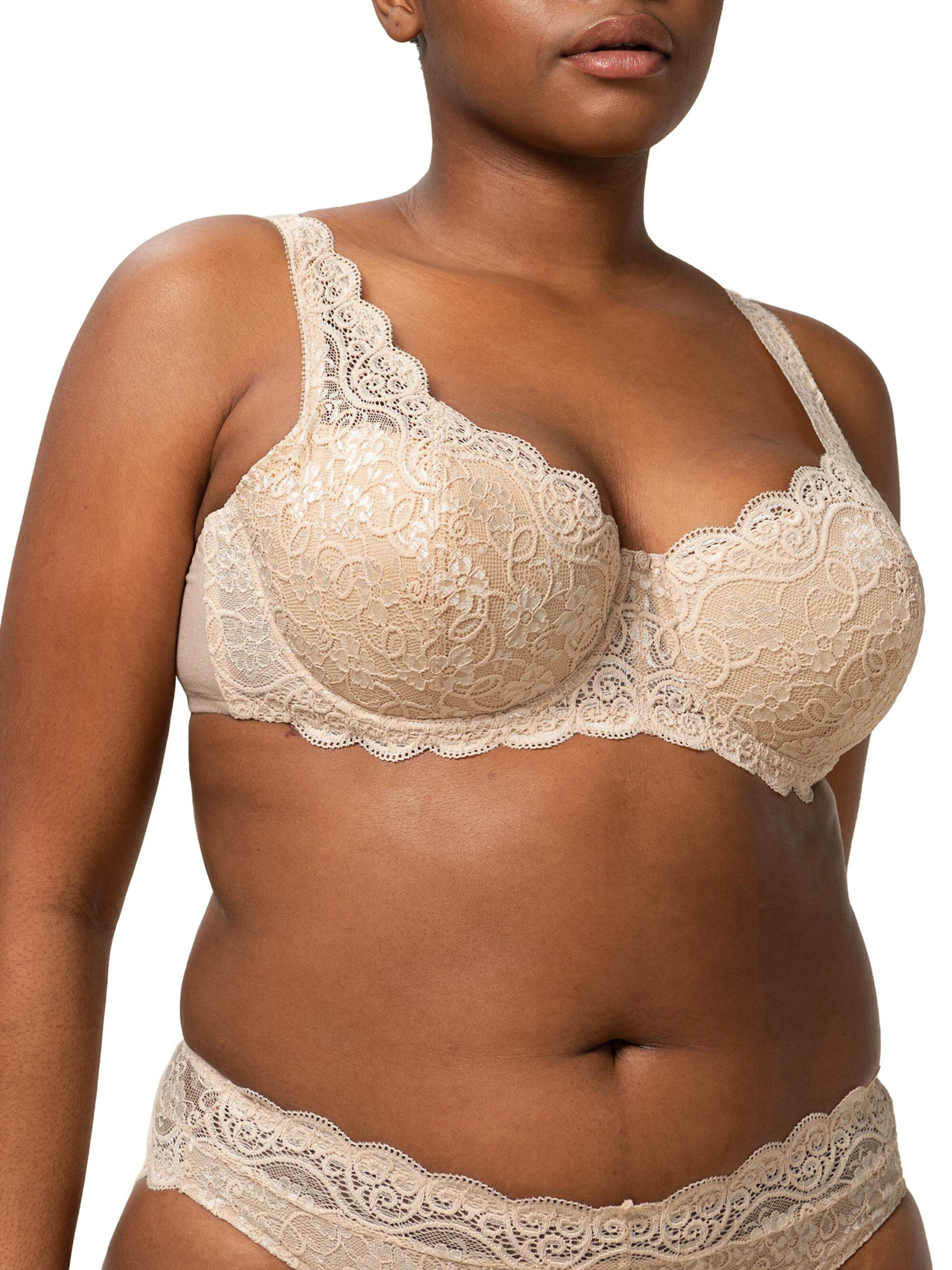 Triangle Soutien-gorge ' Amourette 300 ' TRIUMPH en beige : devant