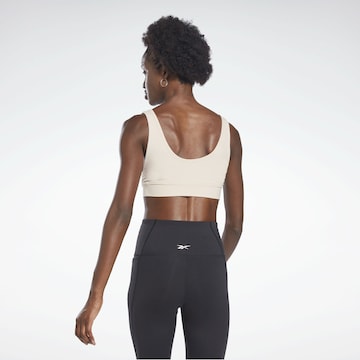 Reebok Bustier Biustonosz sportowy w kolorze beżowy