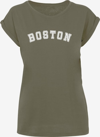 Merchcode Shirt 'Boston X' in Green: front