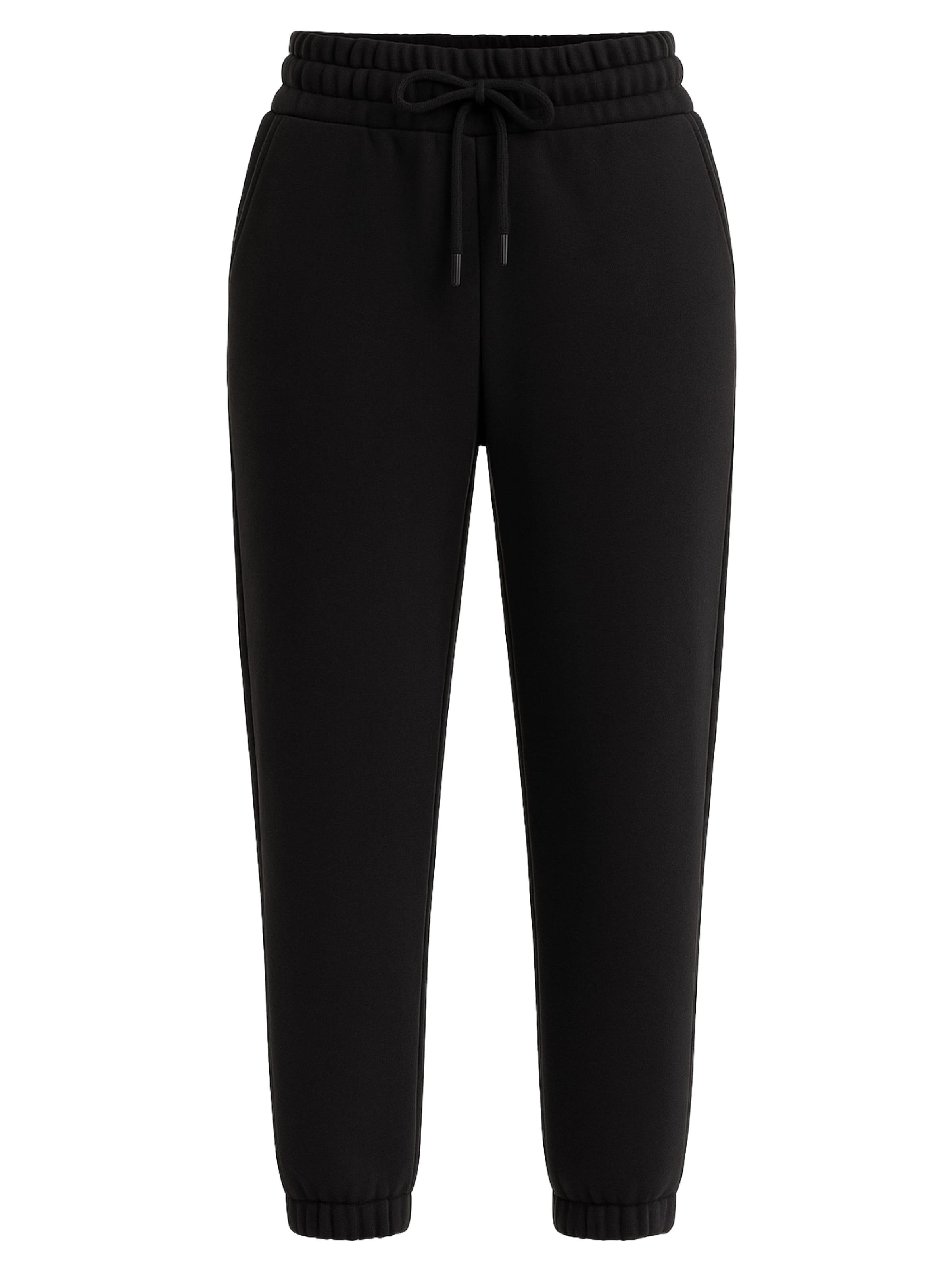 Justever Loosefit Sporthose in Schwarz: Vorderseite