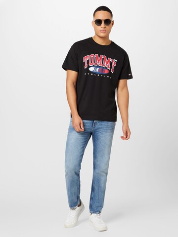 Tommy Jeans T-Shirt 'Essential' in Schwarz