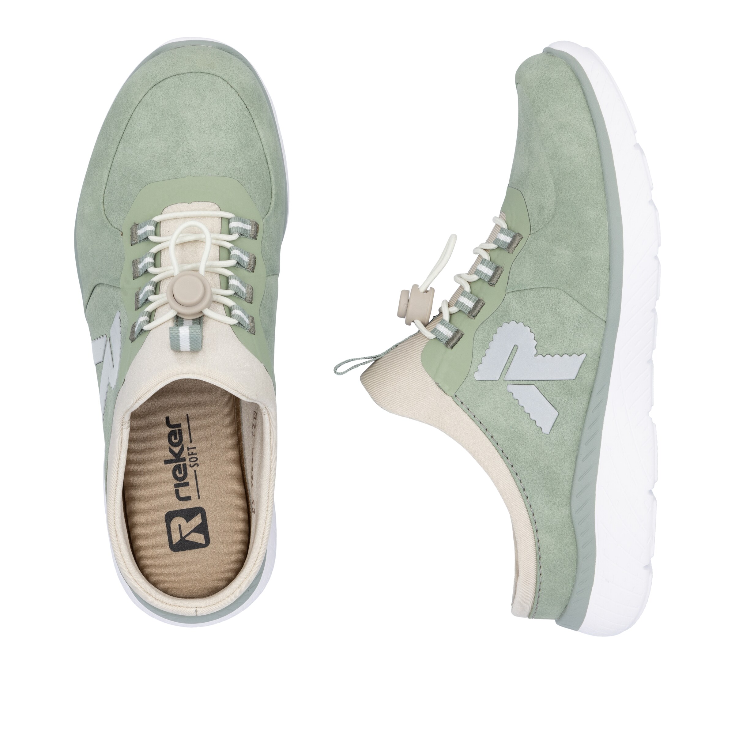 Rieker Sport Clogs ' M5056 ' in Grün