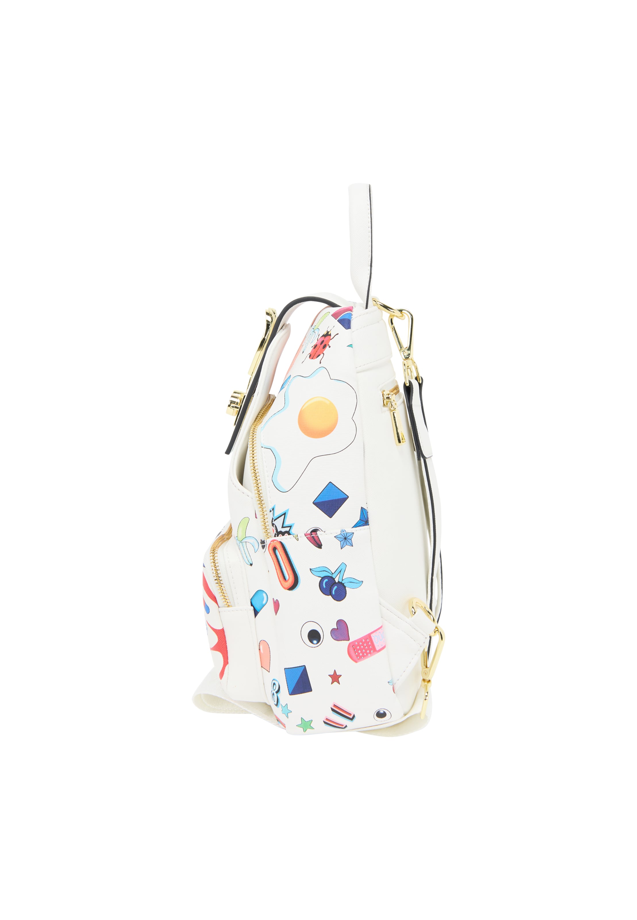 MYMO Batoh 'Pop Eyetheme' - Biela