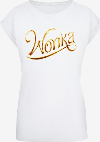 Maglietta 'Wonka' di ABSOLUTE CULT in bianco: frontale