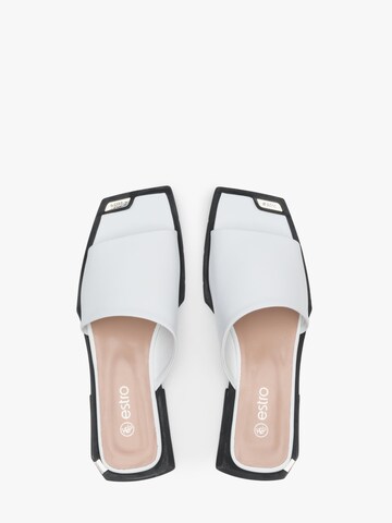 Estro Pantoletter '54-396' i hvid