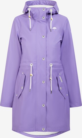 Manteau fonctionnel Schmuddelwedda en violet : devant