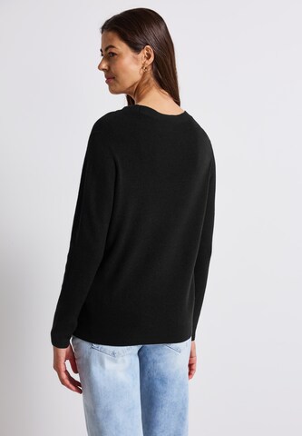 STREET ONE Pullover in Schwarz