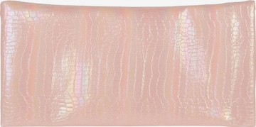 styleBREAKER Etui 'Brillenetui Kroko Perlmutt mit Putztuch' in Pink: Vorderseite