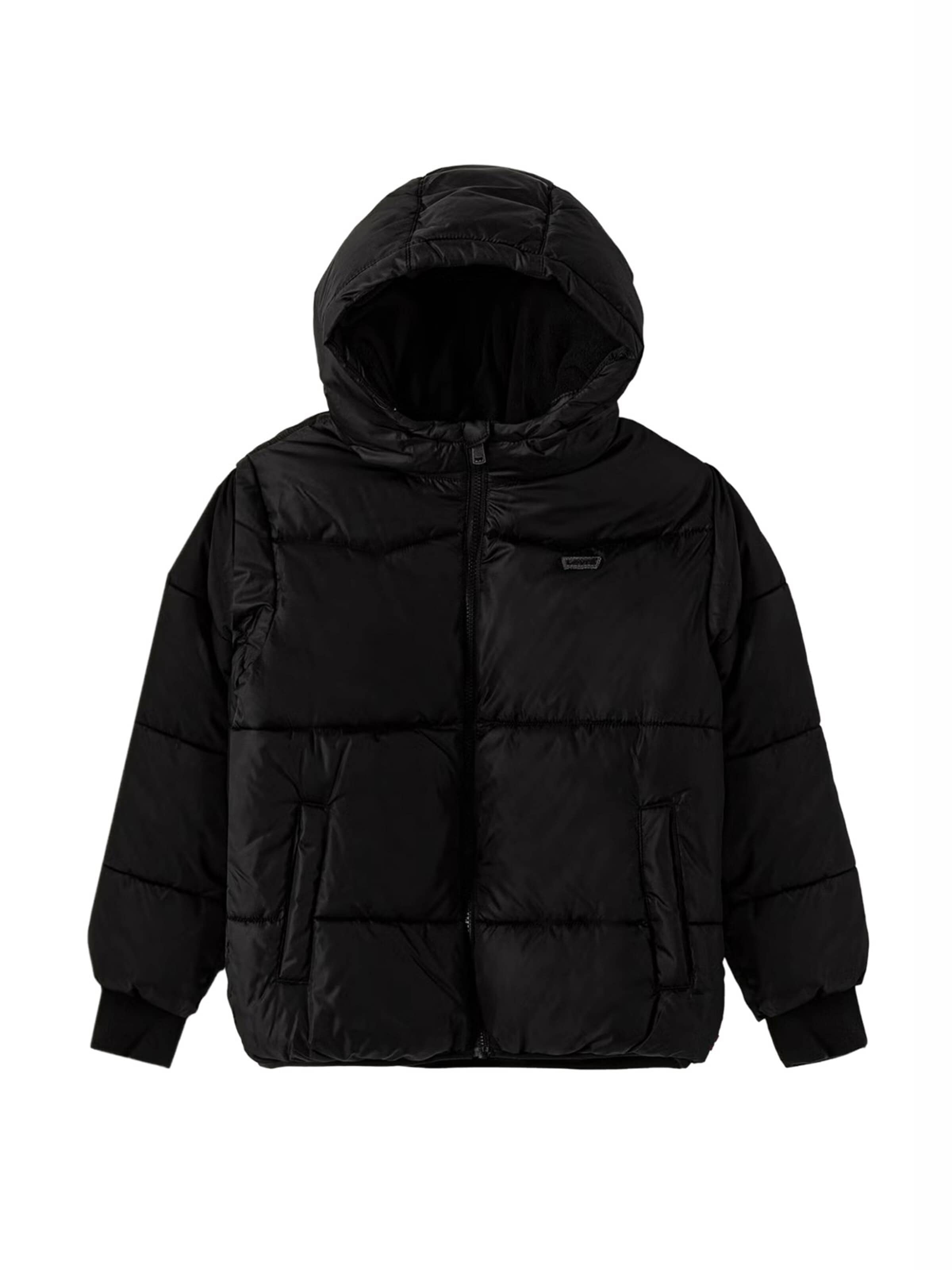 Levi's Kids - Chaqueta de invierno en negro: frente