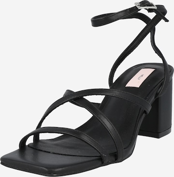 NLY by Nelly Strap sandal in Black: front