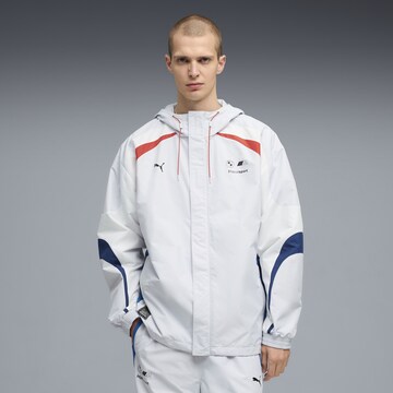PUMA Jacke 'PUMA x BMW M MOTORSPORT' in Weiß: Vorderseite