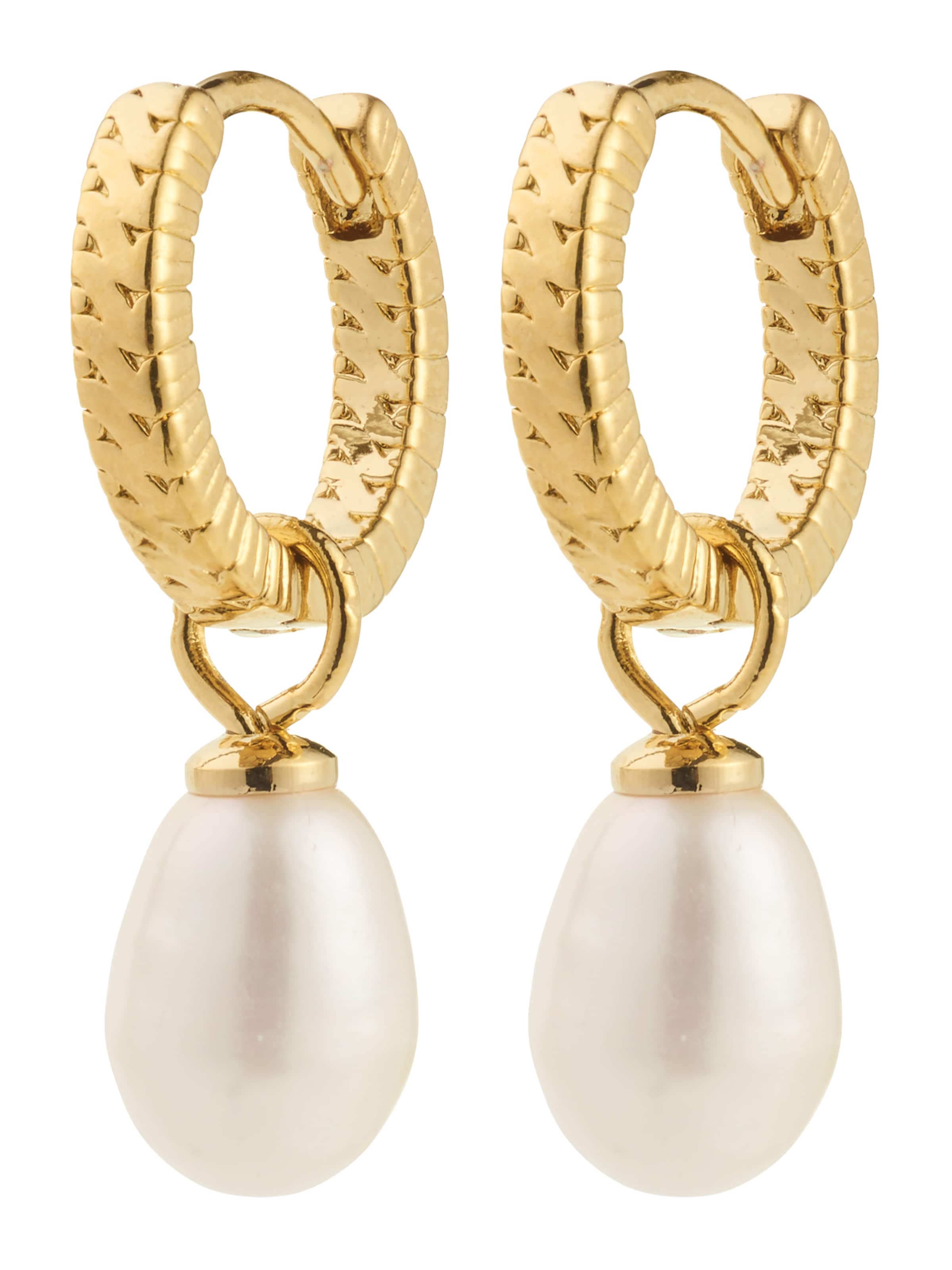 Cercei 'Elliana' de la Pilgrim pe auriu: față