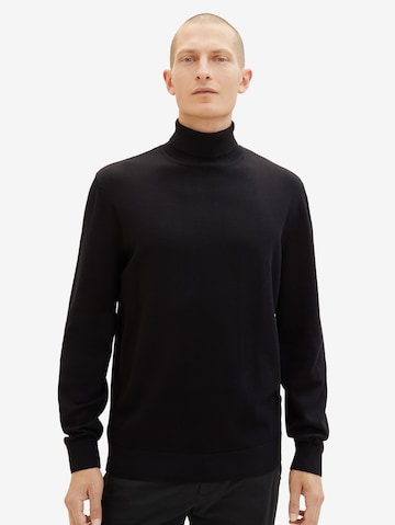 TOM TAILOR Sweater in Black