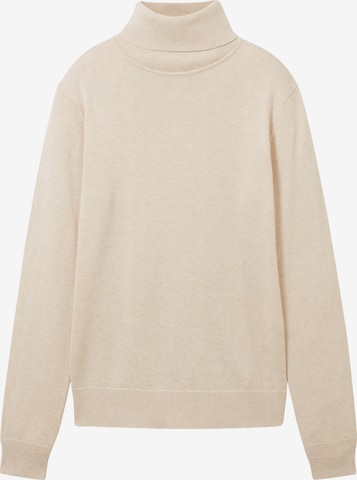 TOM TAILOR Sweater in Beige: front