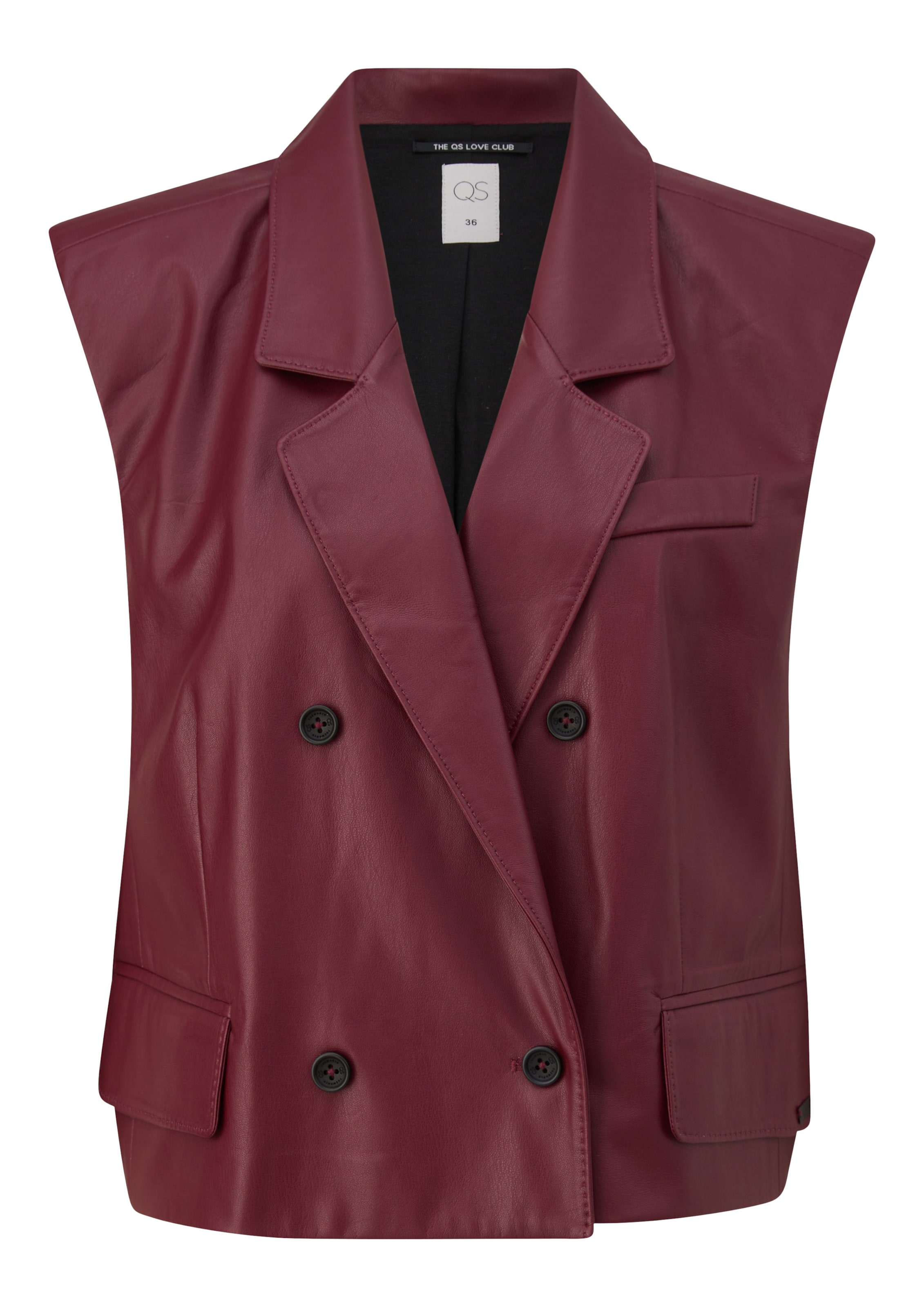 QS Bodywarmer in Rood: voorkant