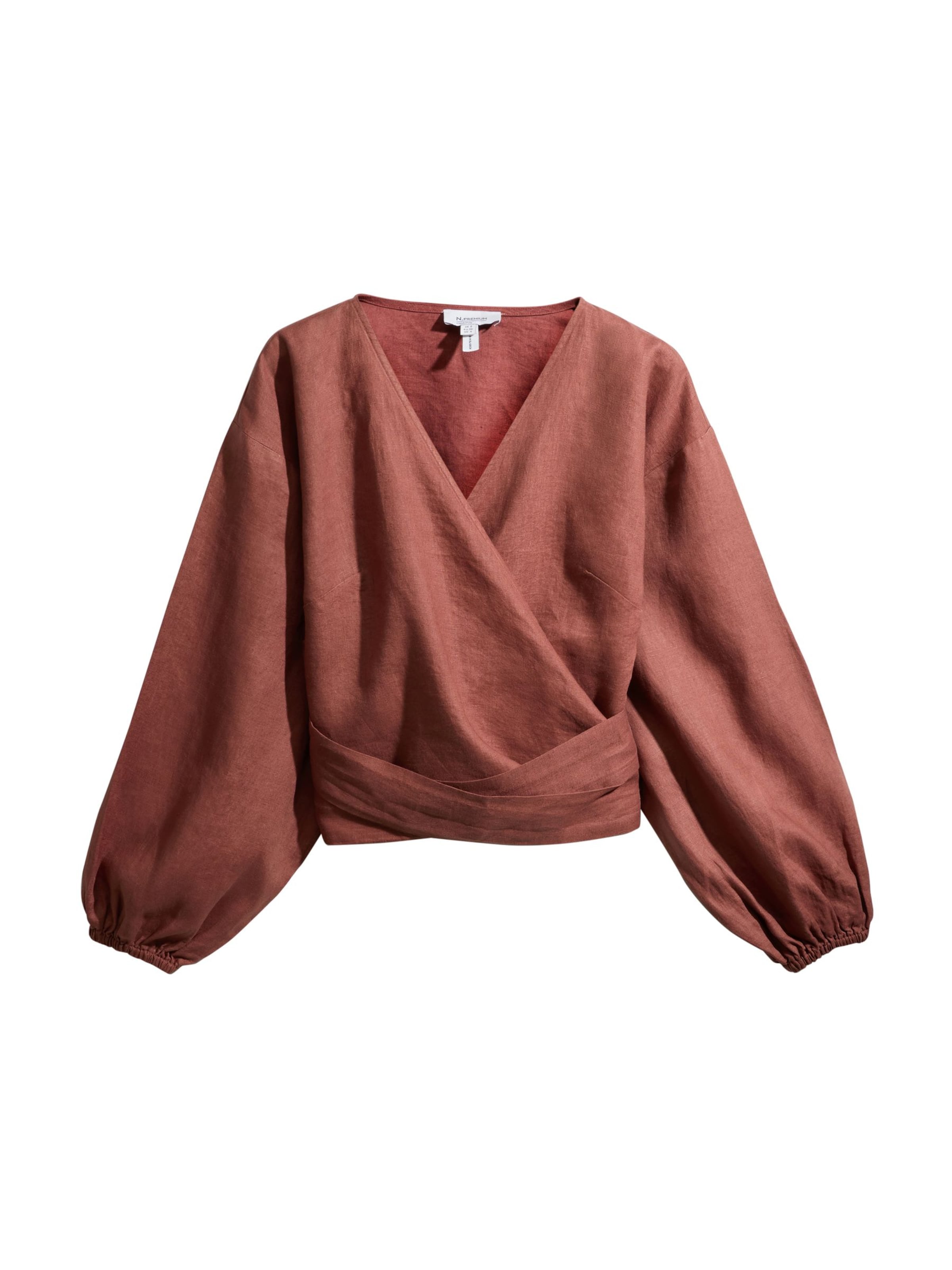 Next Bluse in rostbraun, Produktansicht