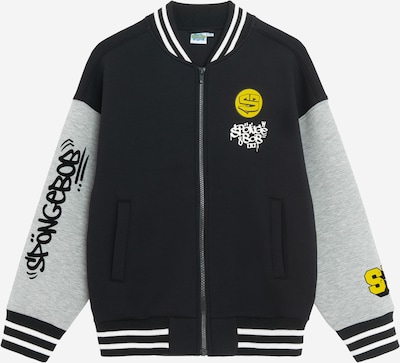 Cool Club Collegetakki 'SPONGEBOB' koossa 134 värissä keltainen / harmaa / musta / valkoinen, Tuotenäkymä