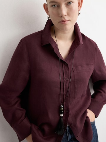 MANGO Blus 'LINO' i lila