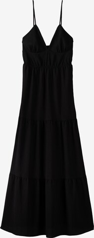 Bershka Obleka | črna barva: sprednja stran