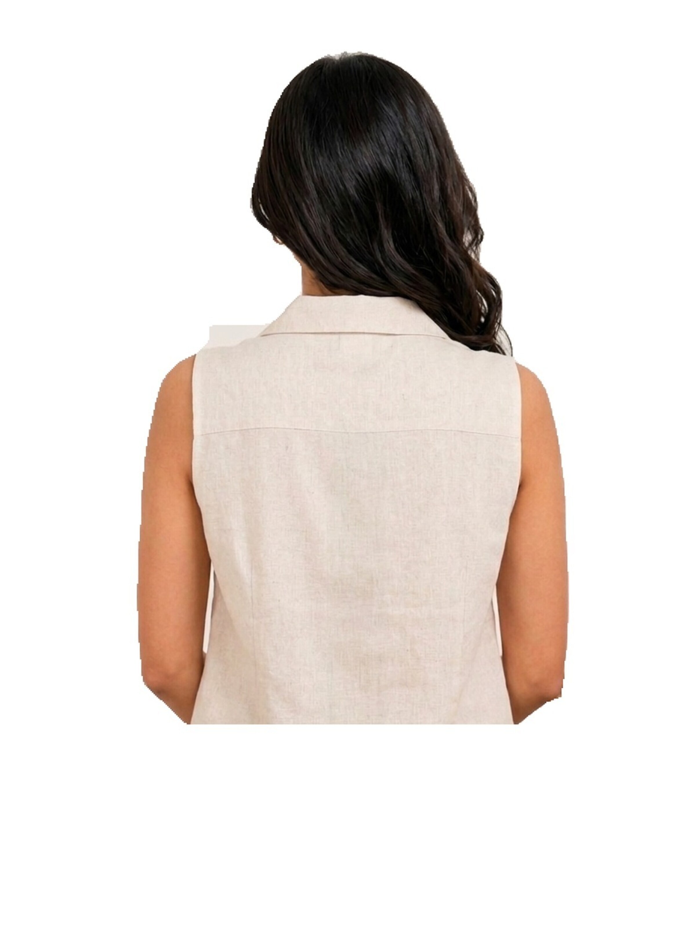 smėlio Reich Couture Palaidinė 'Ivory Cotton Blouse'