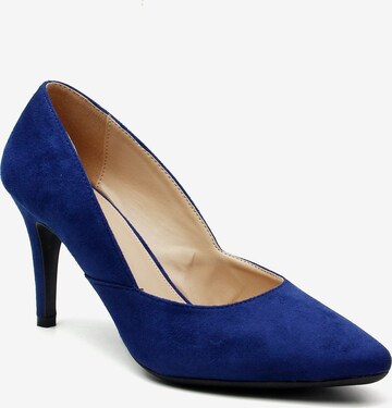 Pumps 'Carlotta' de la Celena pe albastru