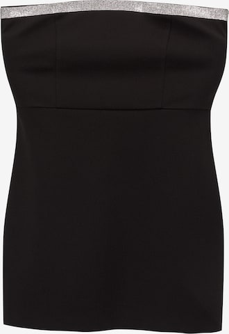 Pull&BearHaljina - crna boja: prednji dio