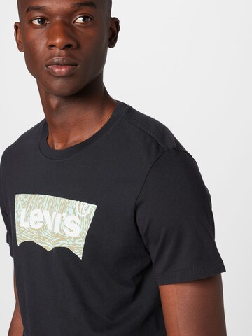 LEVI'S ® Regular Shirt 'Graphic Crewneck Tee' in Black