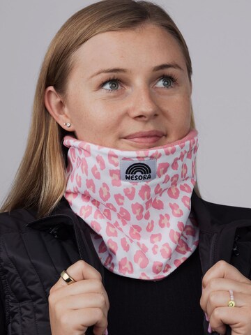 WESORA GmbH Loop scarf 'Printed Neckwarmer Fleece + UV-Schutz' in Pink