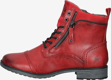 Bottines à lacets MUSTANG en rouge