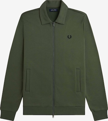 Sweat-shirt Fred Perry en vert : devant