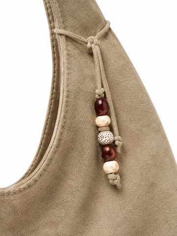 HNK Schoudertas 'Hobo-Tasche Taupe' in Grijs