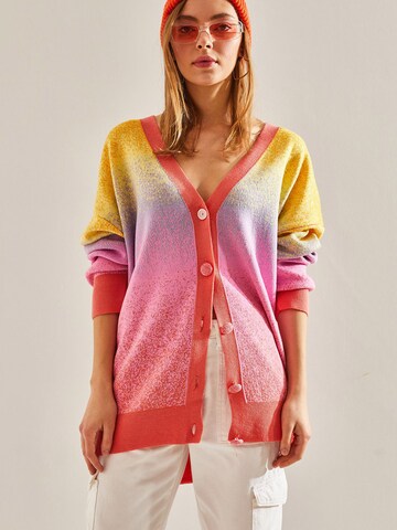 Bianco Lucci Strickjacke in Mischfarben: Vorderseite
