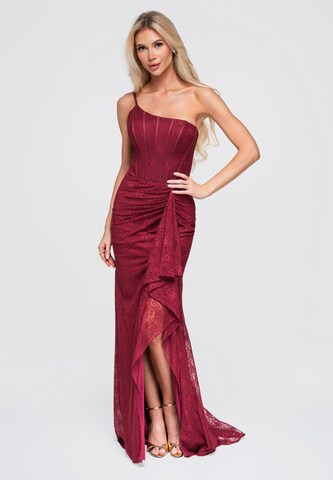 Ombre Abendkleid in Rot