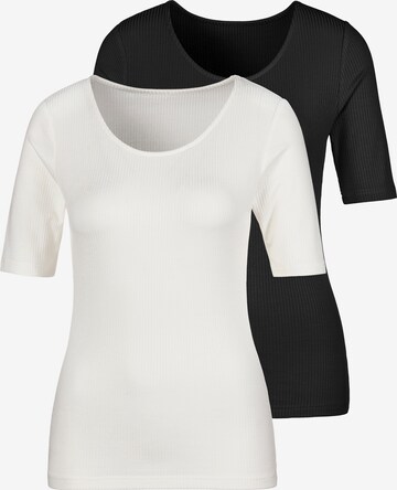 LASCANA - Camiseta en negro: frente