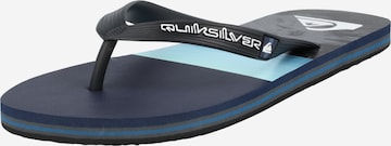 QUIKSILVER - Sandalias de dedo 'Molokai' en azul: frente