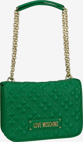 Love Moschino Shoulder Bag in Green: front