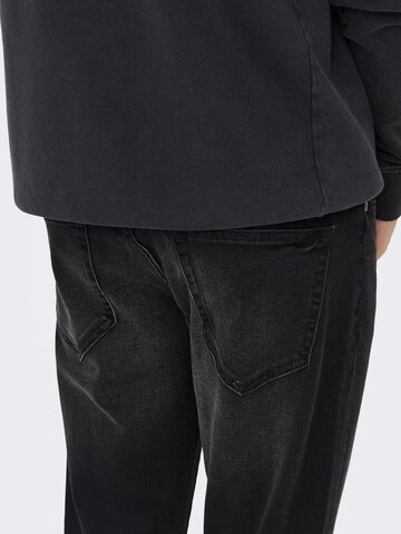 Only & Sons Slim fit Jeans 'ONSLOOM' in Black