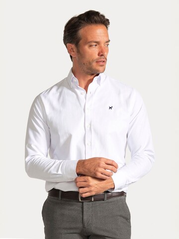 Coupe regular Chemise business 'Oxford ' Williot en bleu : devant