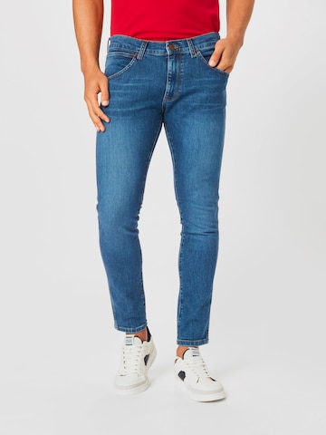WRANGLER Skinny Jeans 'BRYSON' in Blauw: voorkant