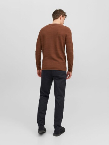 JACK & JONES Sweater in Brown