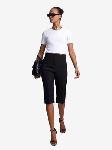 Dilvin Slim fit Pleated Pants in Black