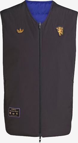Gilet 'Manchester United Terrace Icons' ADIDAS ORIGINALS en noir : devant