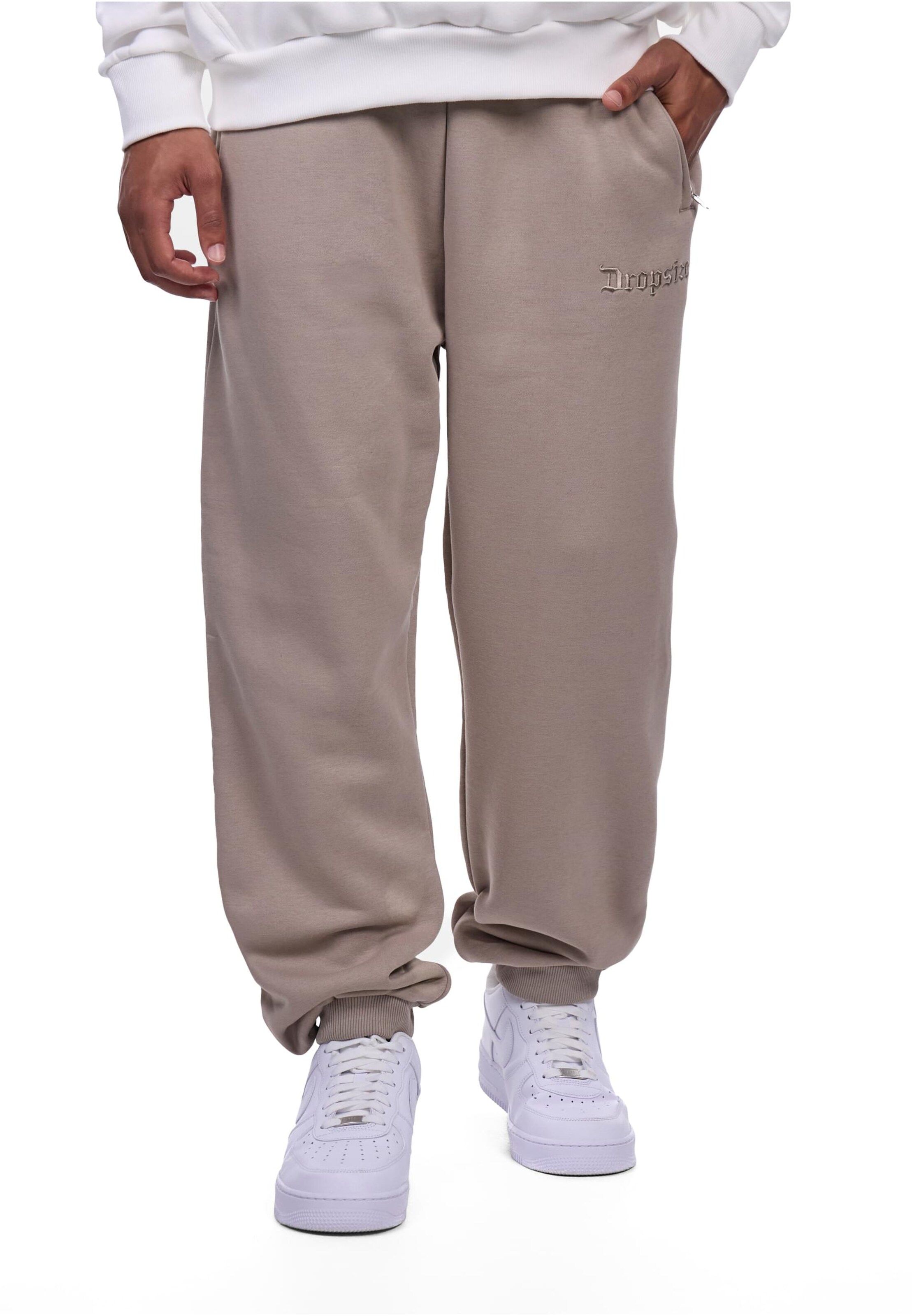 Dropsize Tapered Nadrág - bézs: elől