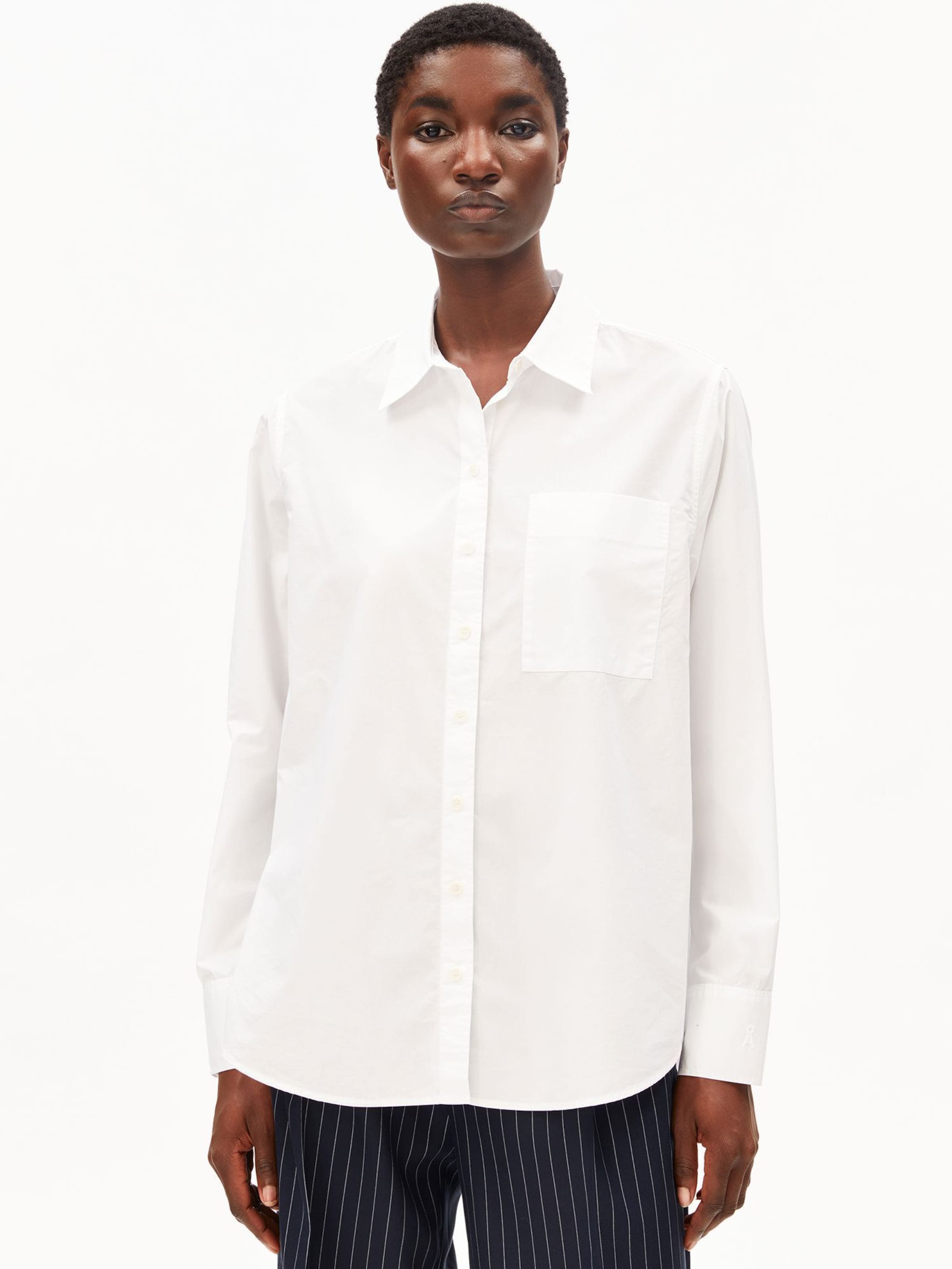 ARMEDANGELS Blouse in White: front