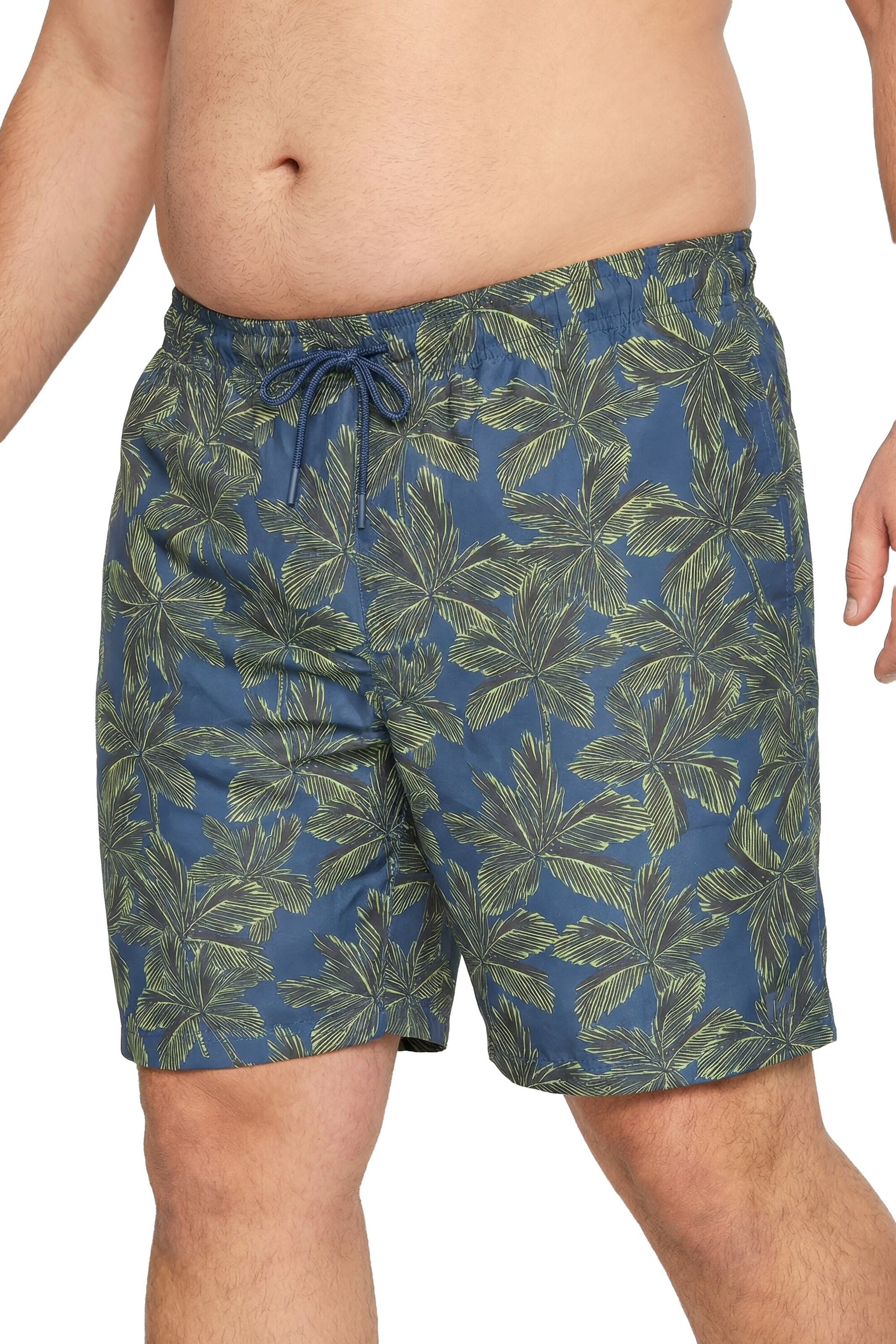 Men Plus Badeshorts in Blau