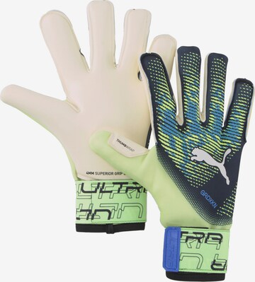 PUMA Athletic Gloves in Yellow: front