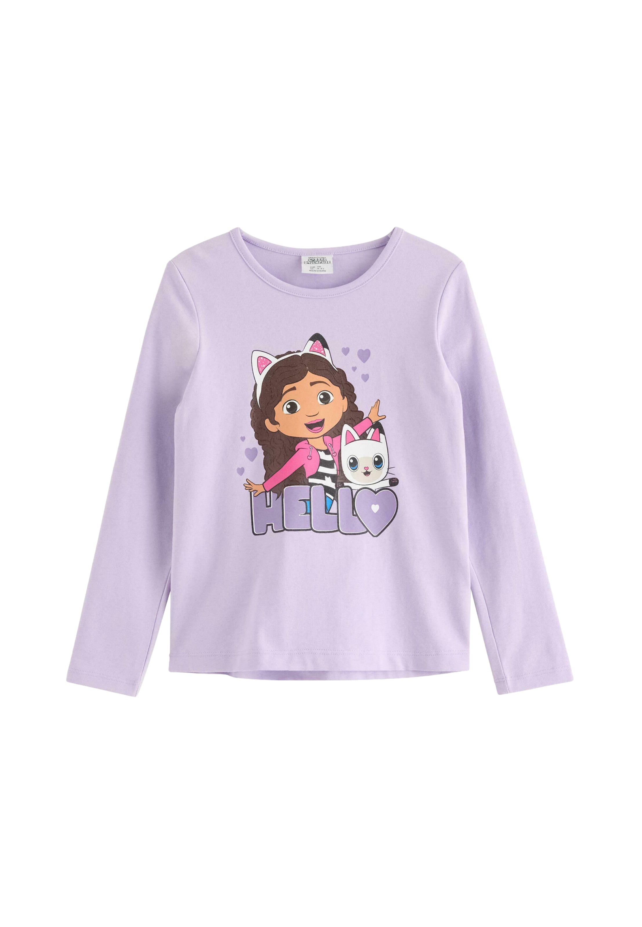 Lindex - Camiseta 'Top ls Gabbys Dollhouse' en lila: frente
