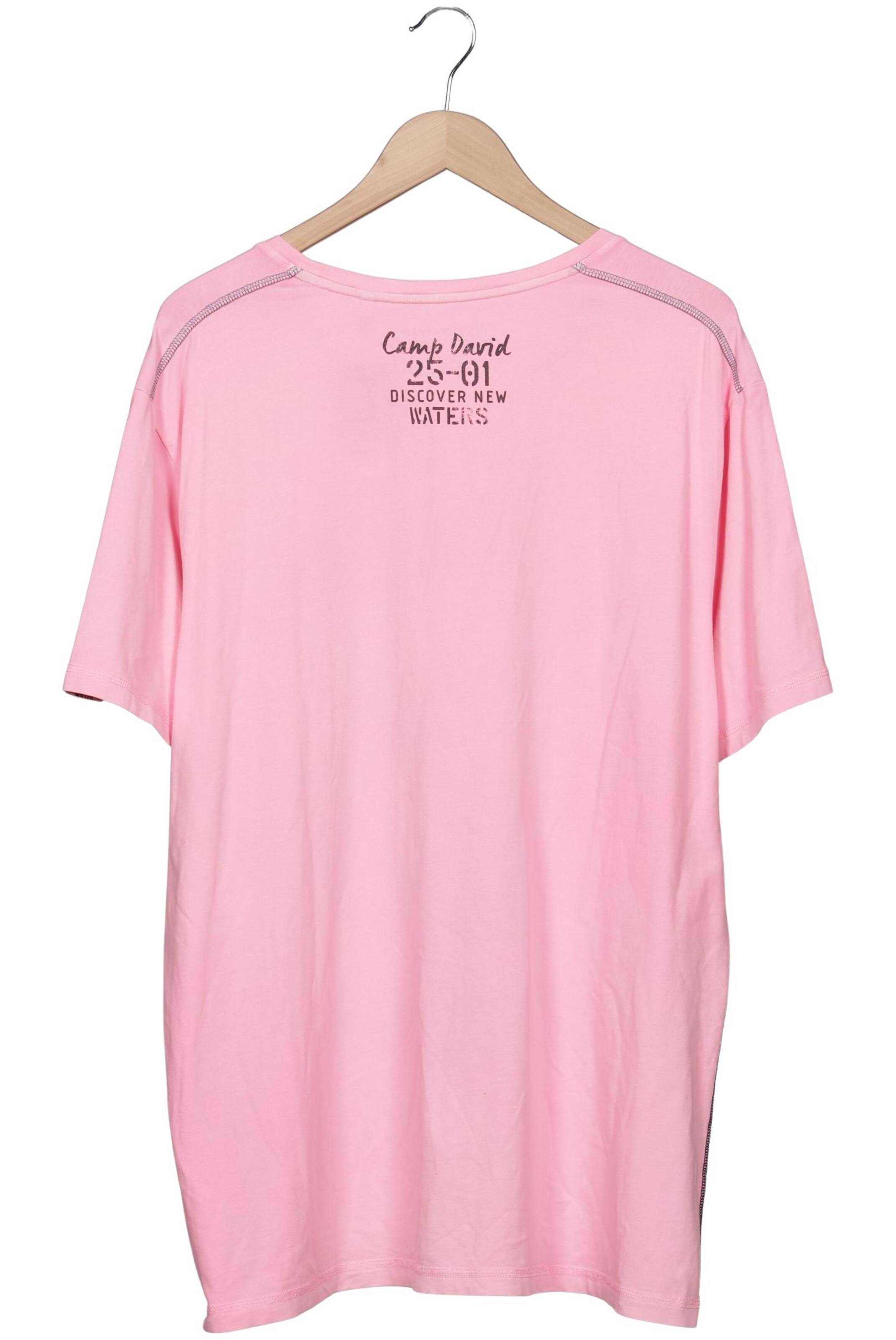 CAMP DAVID Shirt in XXXL in Pink