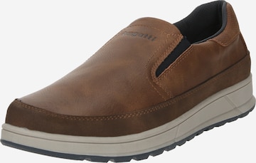 bugatti Slip-Ons 'Artic' in Brown: front